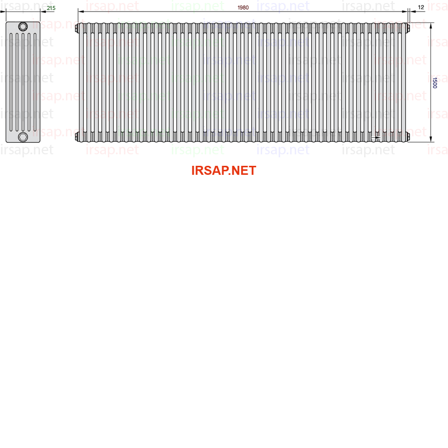 Радиатор IRSAP Tesi 61500/44 T14 CL 01